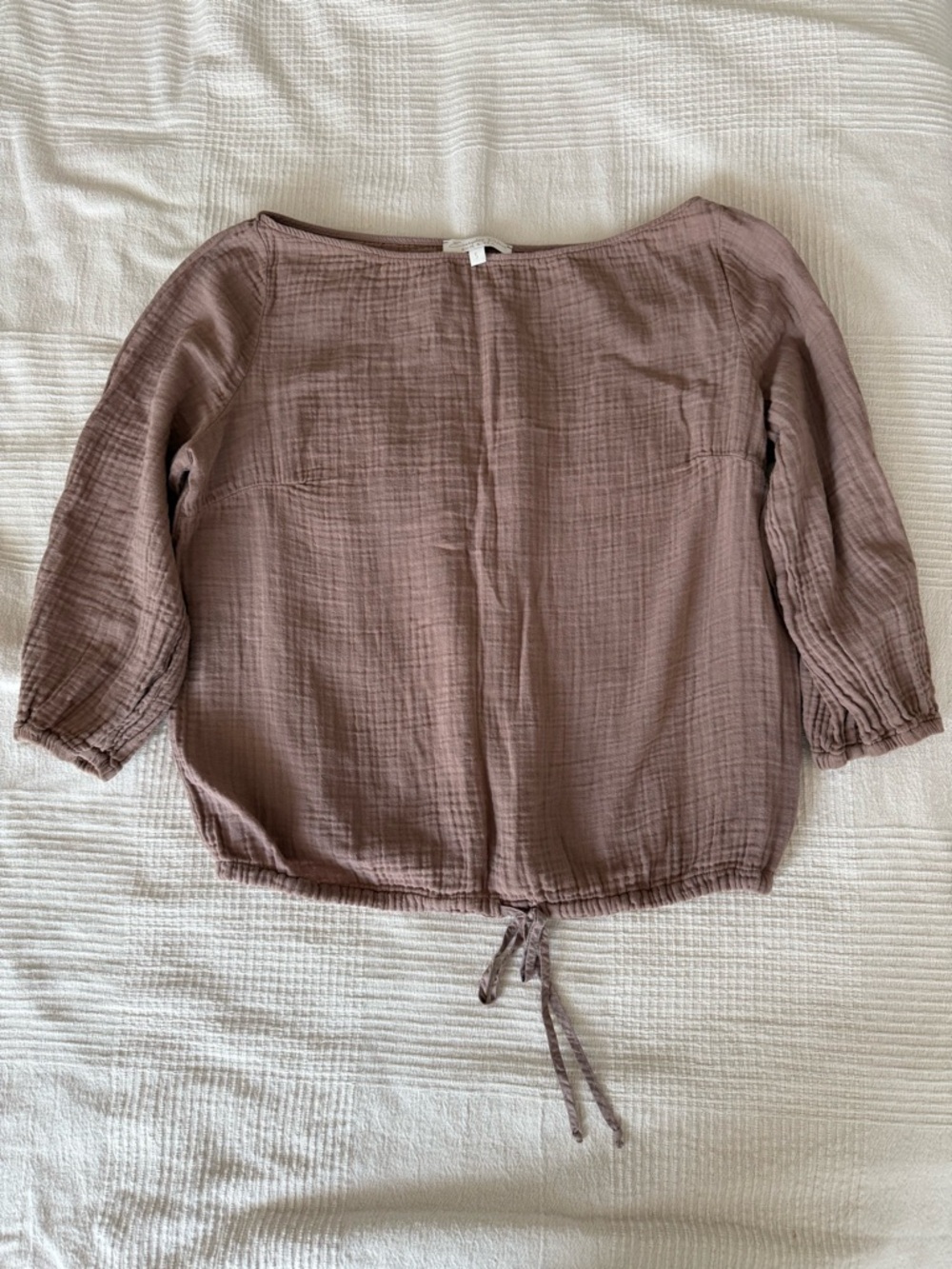 Lightweight linen Rust Mauve Blouse
